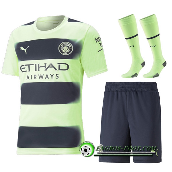 Ensemble Maillot Foot Manchester City Exterieur (Short + Chaussettes) 2022/2023