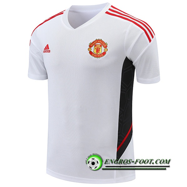 Training T-Shirts Manchester United Noir/Blanc 2022/2023