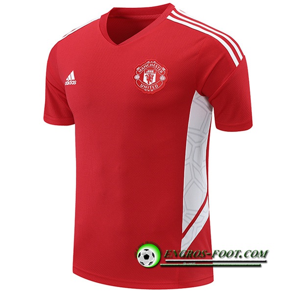 Training T-Shirts Manchester United Rouge/Blanc 2022/2023