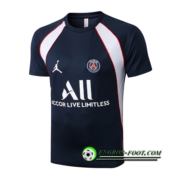 Training T-Shirts PSG Jordan Bleu Marin/Blanc 2022/2023