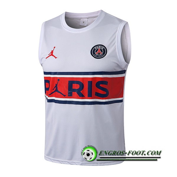 Training Debardeur Jondan PSG Blanc/Rouge 2022/2023