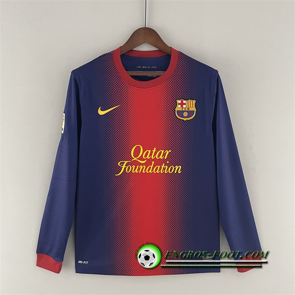 Maillot de Foot FC Barcelone Retro Domicile Manches Longues 2012/2013