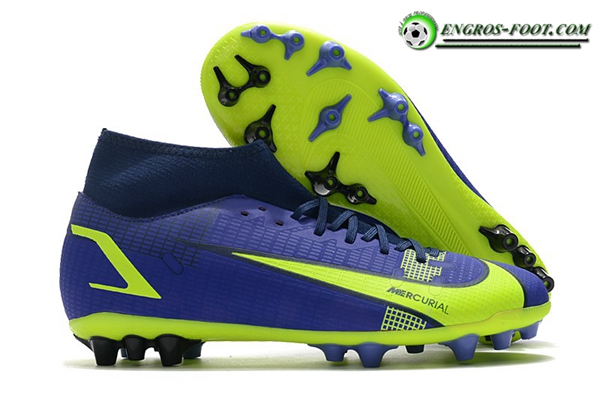 Nike Chaussures de Foot Superfly 8 Academy AG Bleu Marins