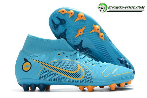 Nike Chaussures de Foot Superfly 8 Academy AG Bleu