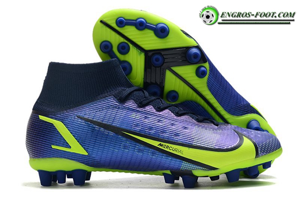 Nike Chaussures de Foot Superfly 8 Pro AG Bleu Marins