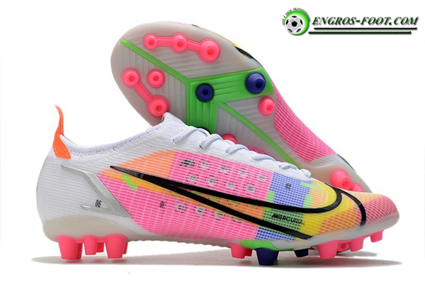 Nike Chaussures de Foot Vapor 14 Elite PRO AG Blanc/Rose