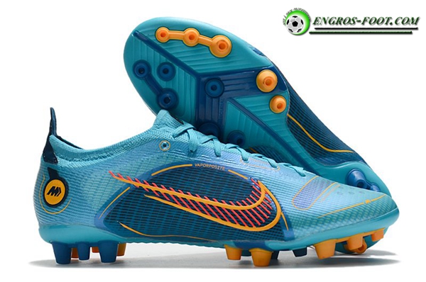 Nike Chaussures de Foot Vapor 14 Elite PRO AG Bleu