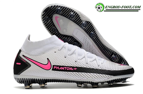 Nike Chaussures de Foot Phantom GT Elite Dynamic Fit AG-PRO Blanc