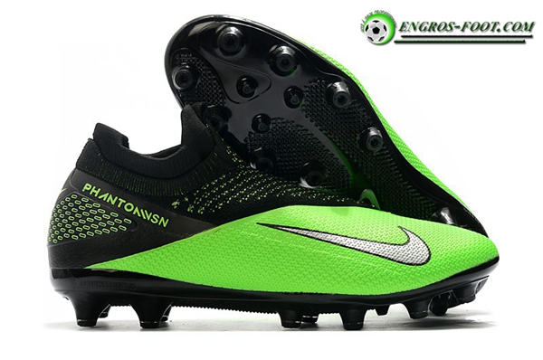 Nike Chaussures de Foot Phantom VSN 2 Elite DF AG-PRO Noir/Vert