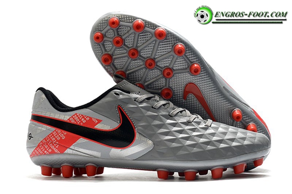 Nike Chaussures de Foot Tiempo Legend VIII Acadermy AG Gris Foncé