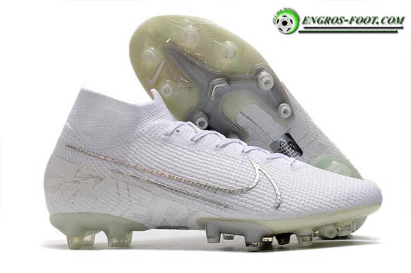 Nike Chaussures de Foot Superfly 7 Elite SE AG Blanc