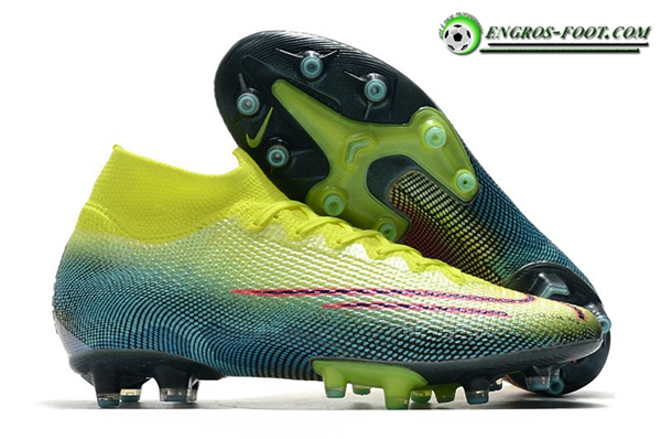 Nike Chaussures de Foot Superfly 7 Elite SE AG Jaune/Vert