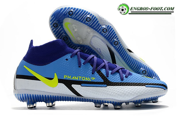 Nike Chaussures de Foot Phantom GT Elite Dynamic Fit AG-PRO Bleu