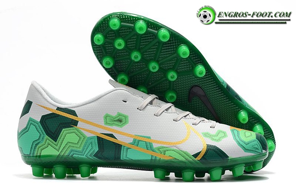 Nike Chaussures de Foot Dream Speed Mercurial Vapor Academy AG Blanc/Vert