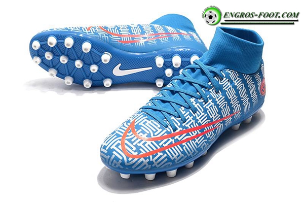 Nike Chaussures de Foot Superfly 7 Academy CR7 AG Bleu