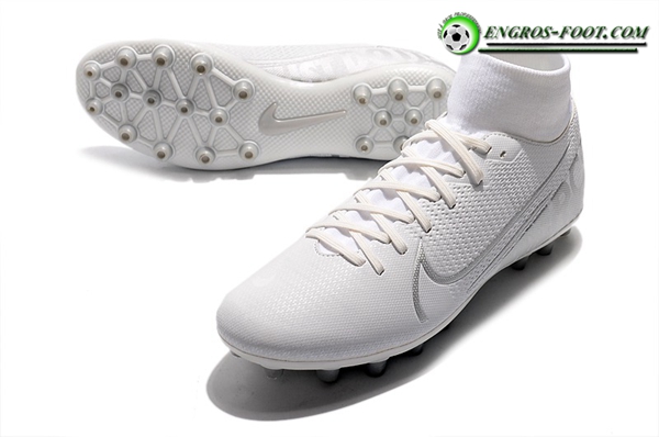 Nike Chaussures de Foot Superfly 7 Academy CR7 AG Blanc