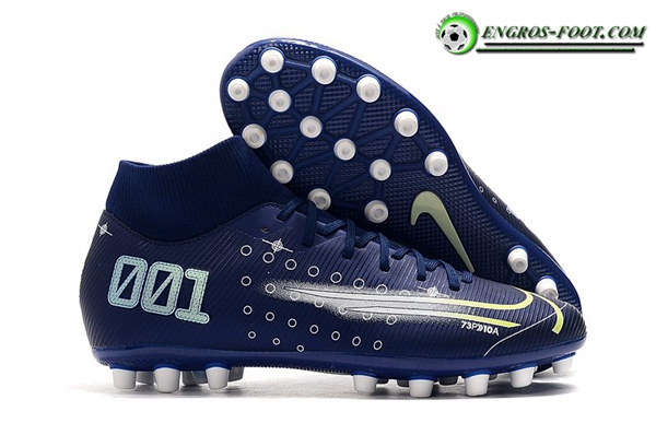 Nike Chaussures de Foot Superfly 7 Academy CR7 AG Bleu Marins