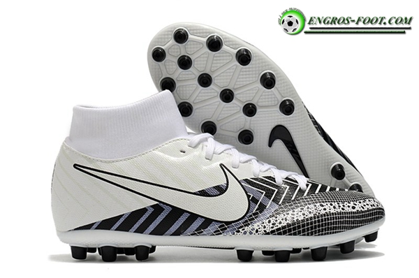 Nike Chaussures de Foot Superfly 7 Academy CR7 AG Noir/Blanc