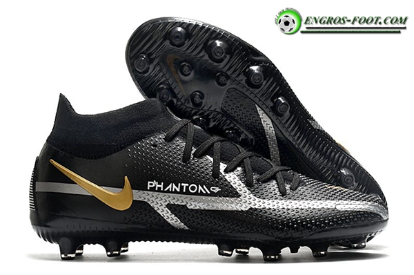 Nike Chaussures de Foot Phantom GT Elite Dynamic Fit AG-PRO Noir