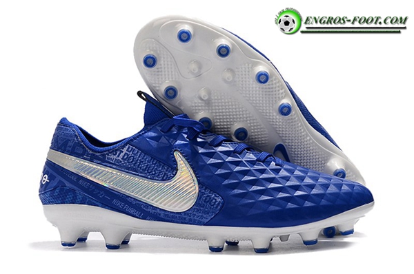 Nike Chaussures de Foot Tiempo Legend 8 Elite AG Bleu