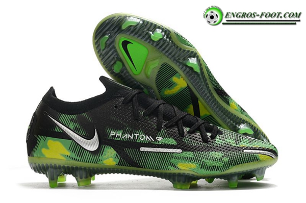 Nike Chaussures de Foot Phantom GT2 Elite FG Noir/Vert