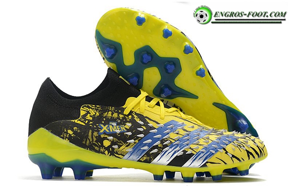 Adidas Chaussures de Foot Predator Freak .1 Low FG Noir/Jaune