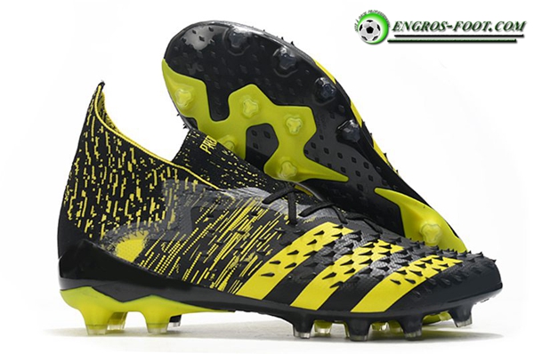 Adidas Chaussures de Foot Predator Freak.1 AG Noir/Jaune