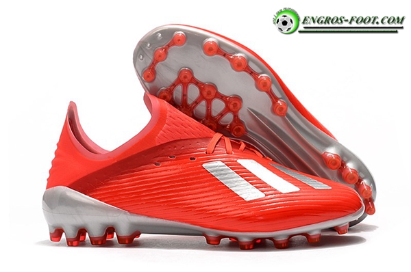 Adidas Chaussures de Foot X 19.1 AG Rouge