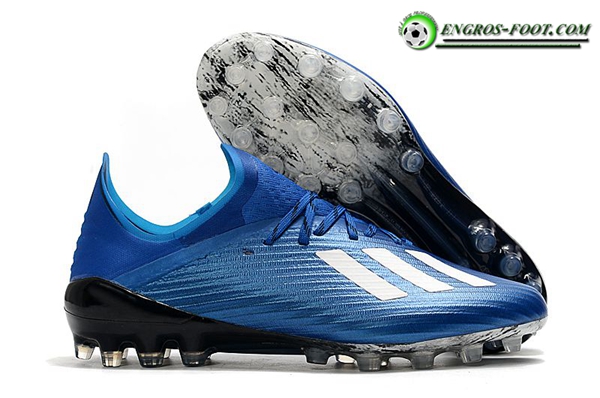 Adidas Chaussures de Foot X 19.1 AG Bleu