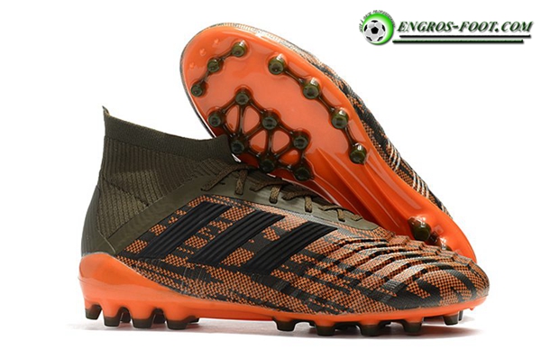 Adidas Chaussures de Foot Predator 18.1 AG Orange/Brune