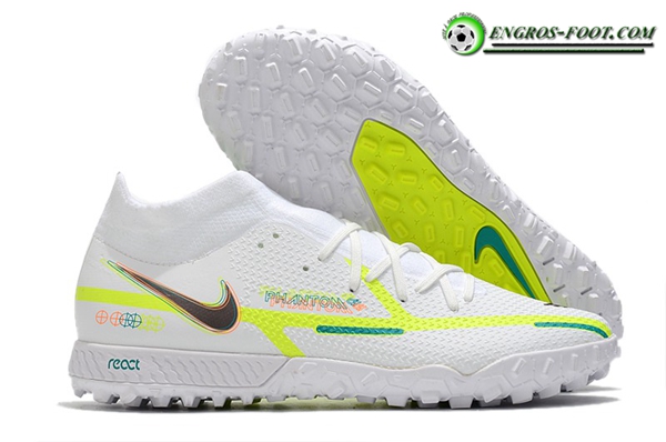 Nike Chaussures de Foot Phantom GT Pro TF Blanc