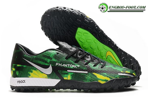 Nike Chaussures de Foot React Phantom GT2 Pro TF Vert