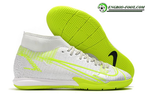 Nike Chaussures de Foot Mercurial Superfly VIII Academy IC Blanc