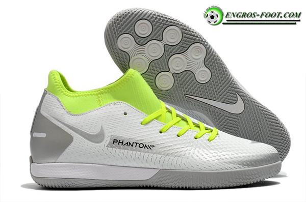 Nike Chaussures de Foot Phantom GT Academy Dynamic Fit IC Blanc