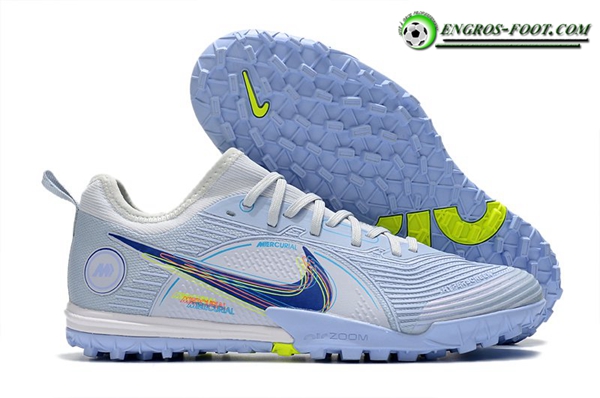 Nike Chaussures de Foot Zoom Vapor 14 Pro TF Bleu Clair