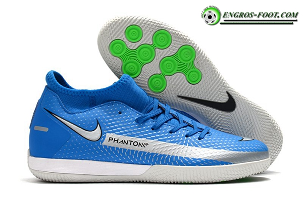 Nike Chaussures de Foot Phantom GT Academy Dynamic Fit IC Bleu