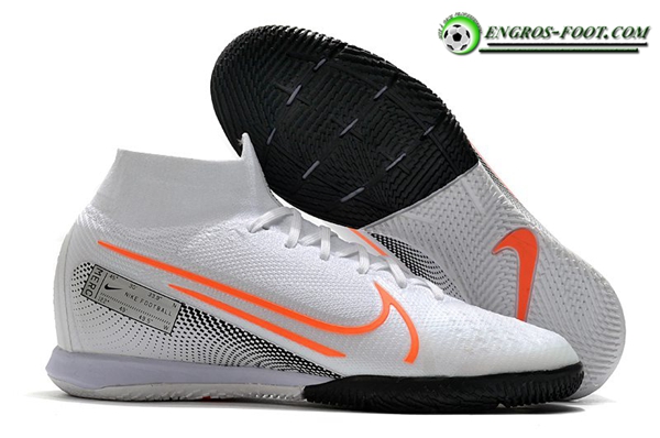 Nike Chaussures de Foot Mercurial Superfly 7 Elite MDS IC Blanc