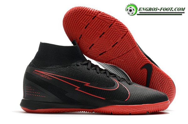 Nike Chaussures de Foot Mercurial Superfly 7 Elite MDS IC Noir