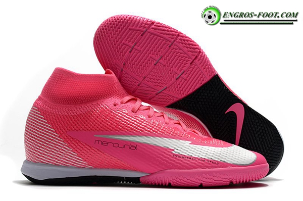 Nike Chaussures de Foot Mercurial Superfly 7 Elite MDS IC Rose