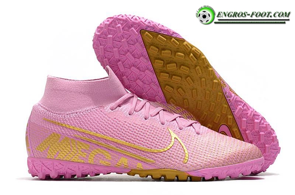 Nike Chaussures de Foot Mercurial Superfly 7 Elite MDS TF Rose