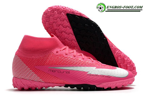 Nike Chaussures de Foot Mercurial Superfly 7 Elite MDS TF Rose