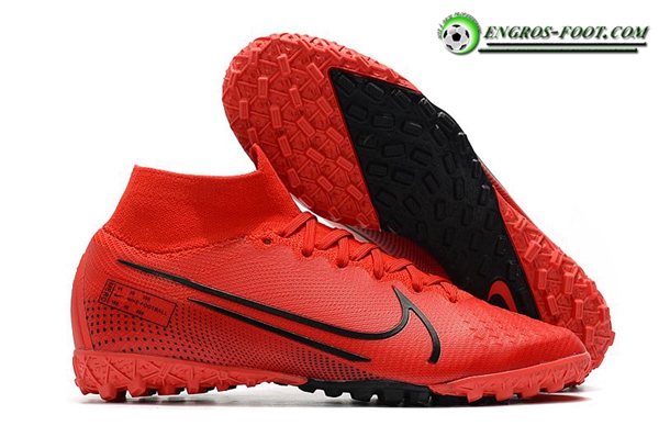 Nike Chaussures de Foot Mercurial Superfly 7 Elite MDS TF Rouge