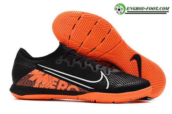 Nike Chaussures de Foot Vapor 13 Pro IC Noir/Orange