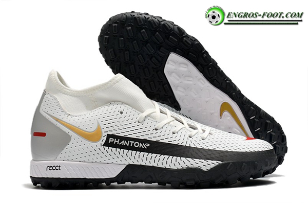 Nike Chaussures de Foot Phantom GT Academy Dynamic Fit TF Blanc