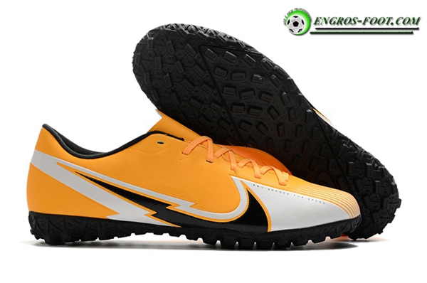 Nike Chaussures de Foot Mercurial Vapor 13 Academy TF Orange/Blanc