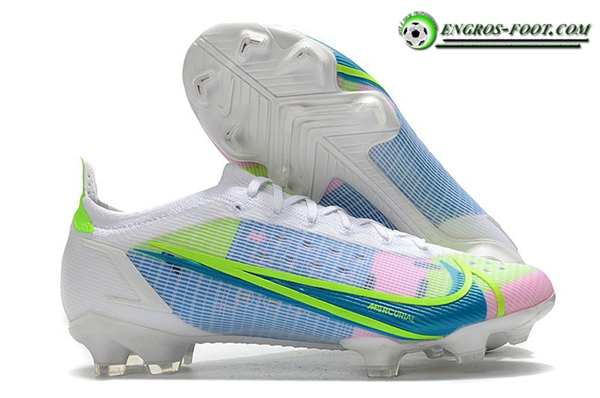 Nike Chaussures de Foot Mercurial Vapor XIV Elite FG Blanc/Bleu