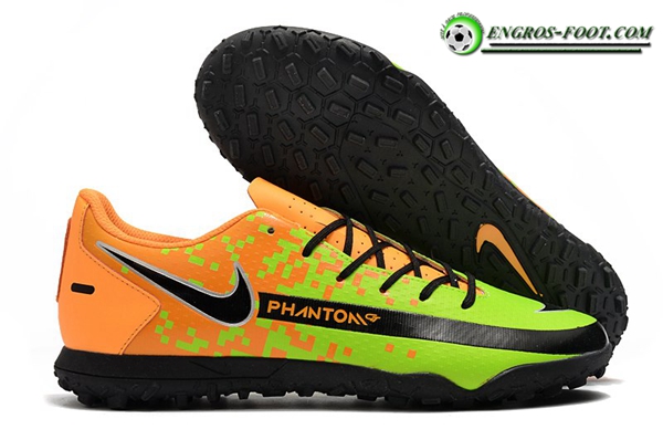 Nike Chaussures de Foot Phantom GT Club TF Orange/Vert