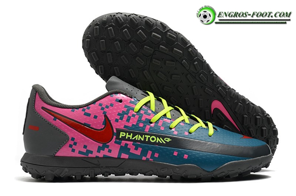 Nike Chaussures de Foot Phantom GT Club TF Rose/Vert