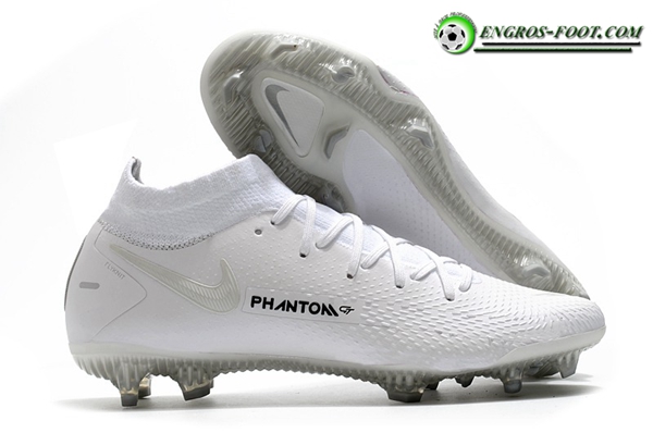 Nike Chaussures de Foot Phantom GT Elite Dynamic Fit FG Blanc