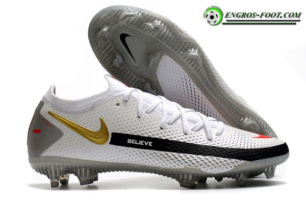 Nike Chaussures de Foot Phantom GT Elite FG Blanc